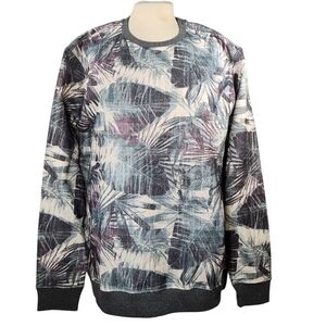 Men's Tropical Print Sweater - Multicolor